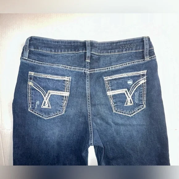 Vigoss Jeans Size 12 Boyfriend Denim Blue Jeans‎ Women’s - Picture 3 of 8